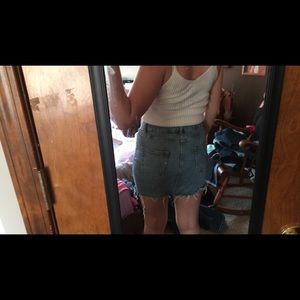 jean skirt